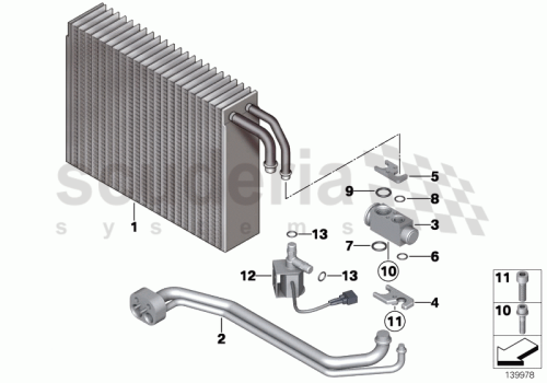 Part Diagram for Rolls Royce 64 50 8390604