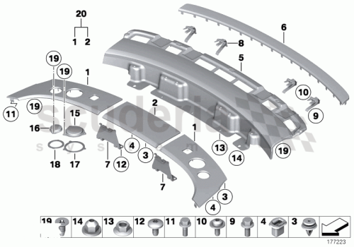 Part Diagram for Rolls Royce 51 47 9156981