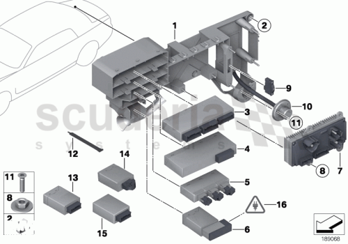 Part Diagram for Rolls Royce 61 35 0443071