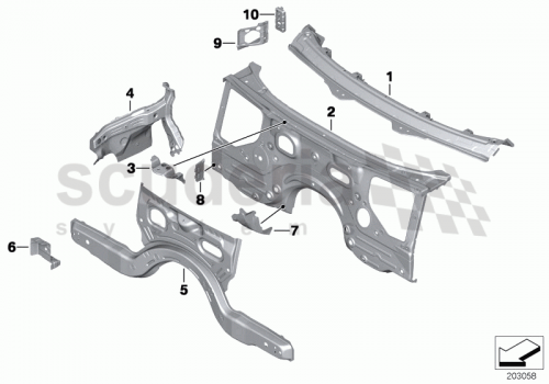 Part Diagram for Rolls Royce 41 13 7187093