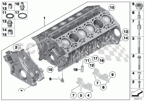 Part Diagram for Rolls Royce 07 11 9904539