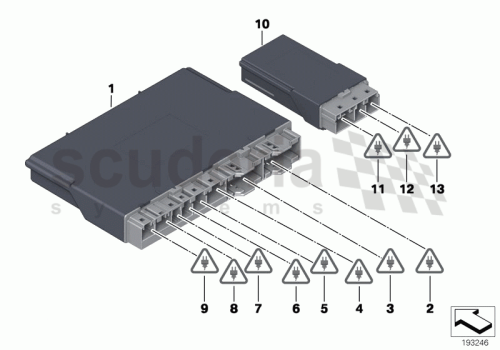Part Diagram for Rolls Royce 61 35 9248567