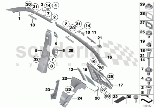 Part Diagram for Rolls Royce 51 16 7071280
