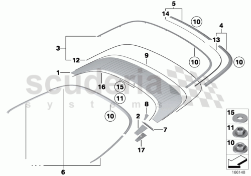 Part Diagram for Rolls Royce 51 17 7186822