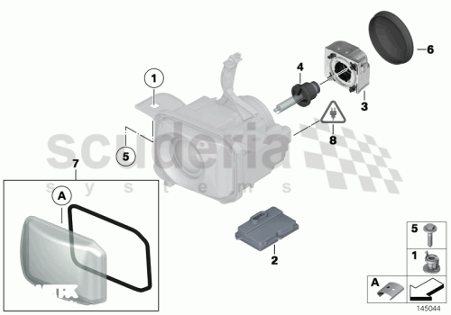 Part Diagram for Rolls Royce 63 12 0398473