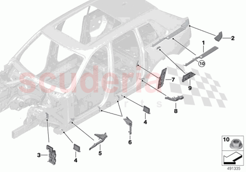 Part Diagram for Rolls Royce 41007490461