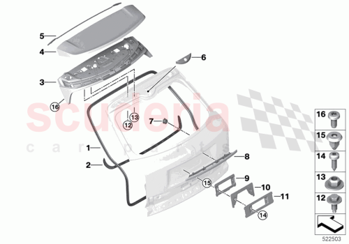 Part Diagram for Rolls Royce 51767449256