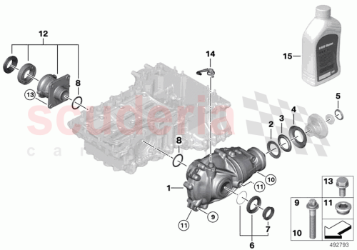 Part Diagram for Rolls Royce 31517589002
