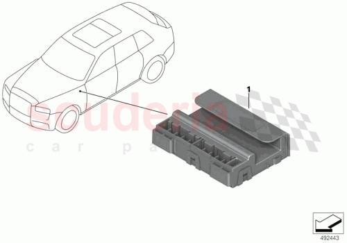 Part Diagram for Rolls Royce 61355A0A438