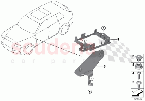 Part Diagram for Rolls Royce 61355A060D4
