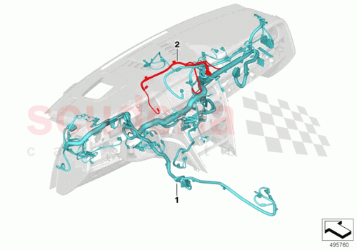 Part Diagram for Rolls Royce 61128721054