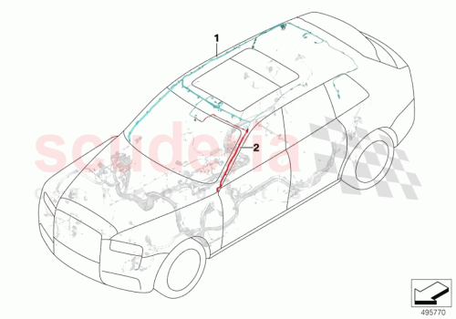 Part Diagram for Rolls Royce 61128717865