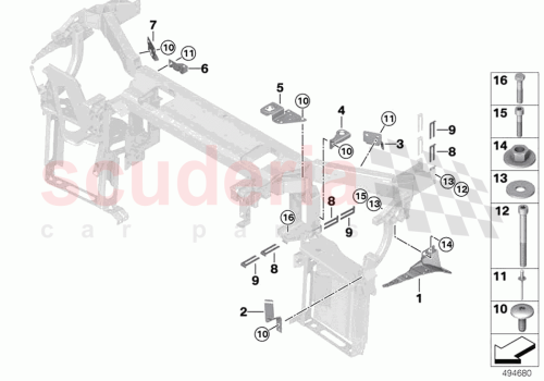 Part Diagram for Rolls Royce 41007466927