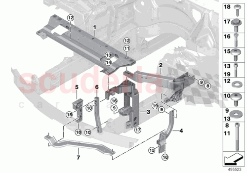 Part Diagram for Rolls Royce 41007448930