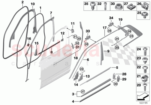 Part Diagram for Rolls Royce 51137448569