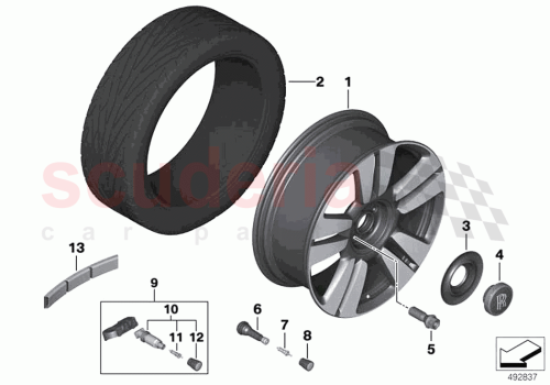 Part Diagram for Rolls Royce 36106878394
