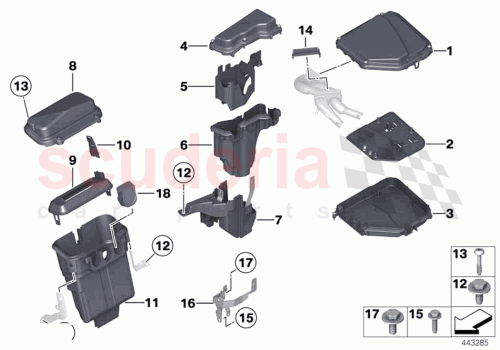 Part Diagram for Rolls Royce 12907555163