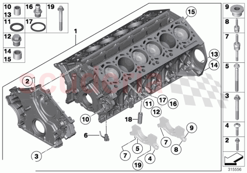 Part Diagram for Rolls Royce 83 19 7515683