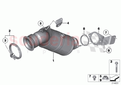 Part Diagram for Rolls Royce 18327645230