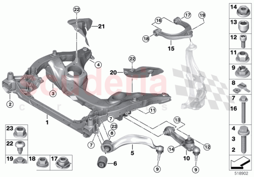 Part Diagram for Rolls Royce 31106854530