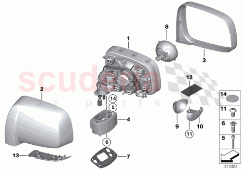 Part Diagram for Rolls Royce 51167302059