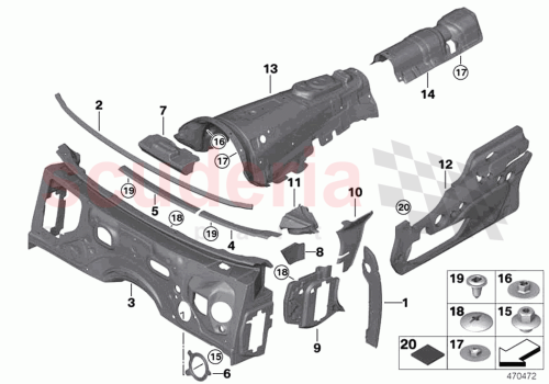 Part Diagram for Rolls Royce 51489121685