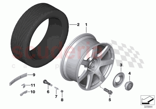 Part Diagram for Rolls Royce 36106856027