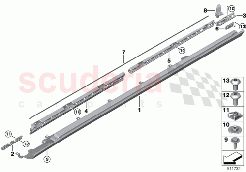 Part Diagram for Rolls Royce 51777495647