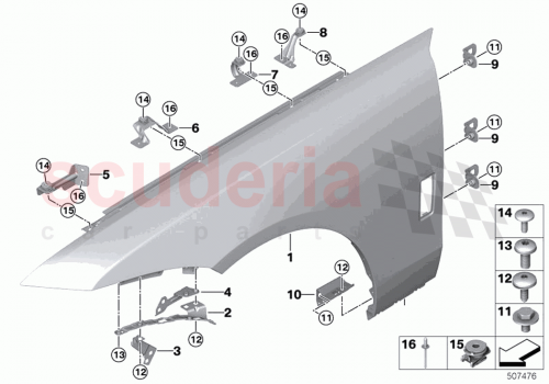 Part Diagram for Rolls Royce 41009626077
