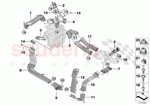 Part Diagram for Rolls Royce 64227495099