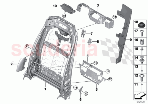 Part Diagram for Rolls Royce 52105A134B5