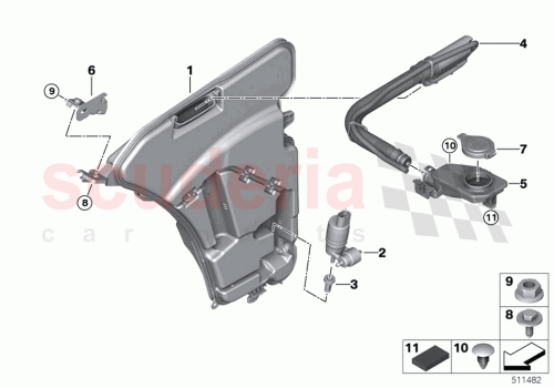 Part Diagram for Rolls Royce 61668498910