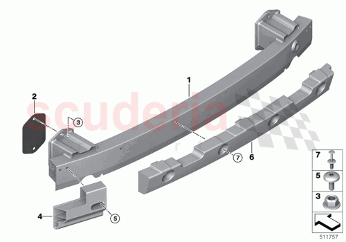 Part Diagram for Rolls Royce 51127931679