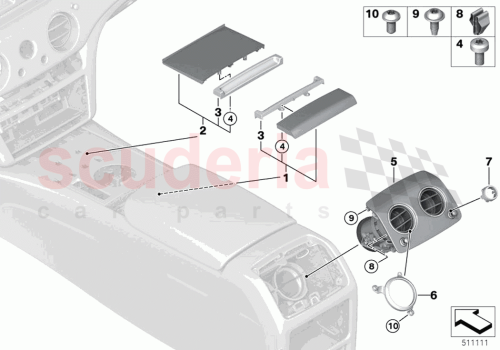Part Diagram for Rolls Royce 51169458362
