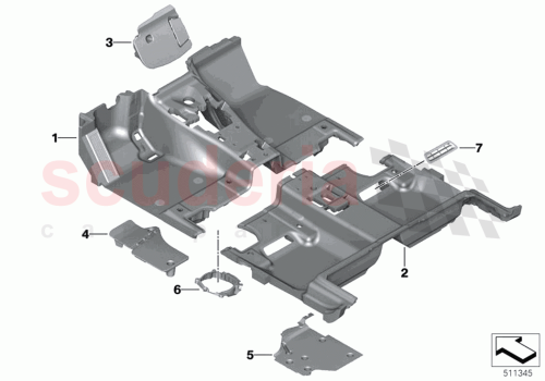Part Diagram for Rolls Royce 51475A18E36