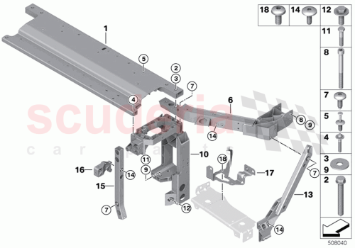 Part Diagram for Rolls Royce 41009627429