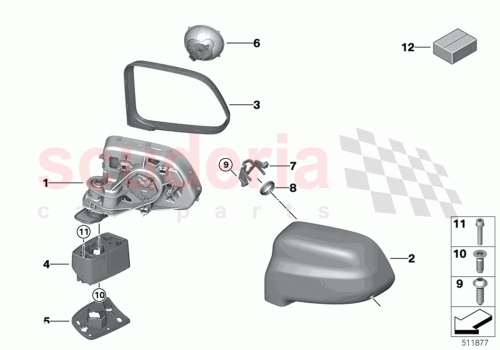Part Diagram for Rolls Royce 51167495955