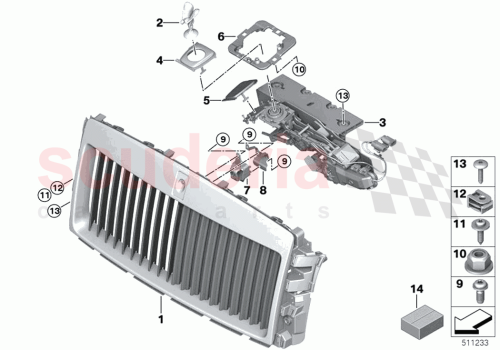Part Diagram for Rolls Royce 51139479138