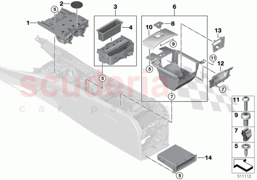 Part Diagram for Rolls Royce 51166998901