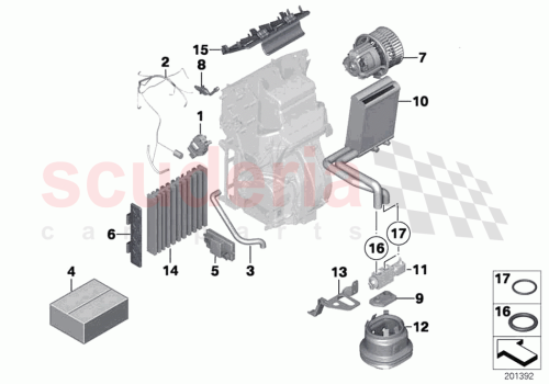 Part Diagram for Rolls Royce 64119381015