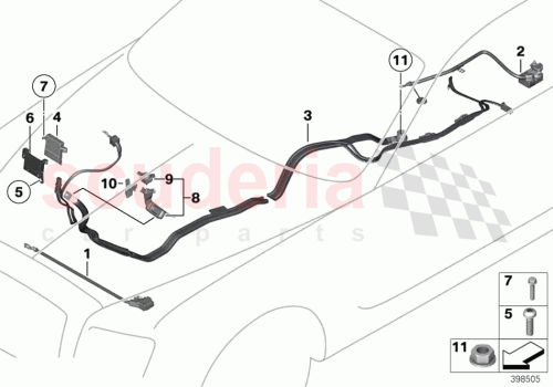 Part Diagram for Rolls Royce 61129364611