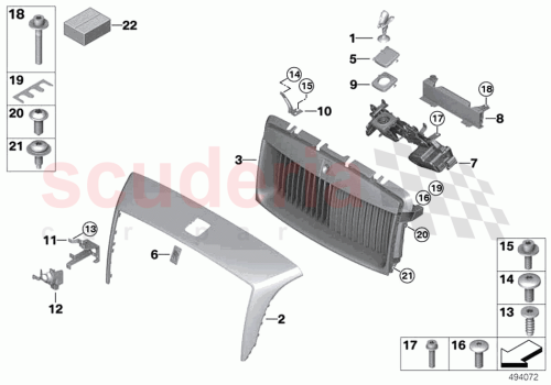 Part Diagram for Rolls Royce 51117467892