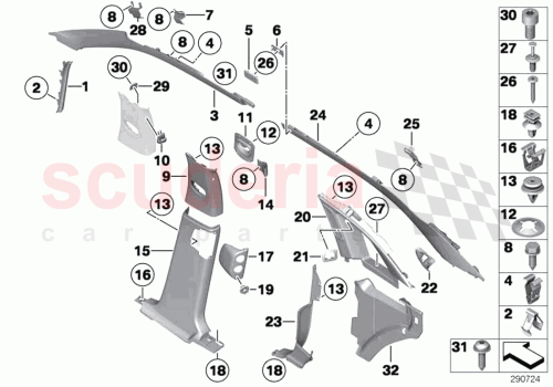 Part Diagram for Rolls Royce 51477265396