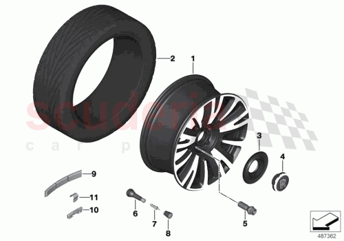 Part Diagram for Rolls Royce 36116883958