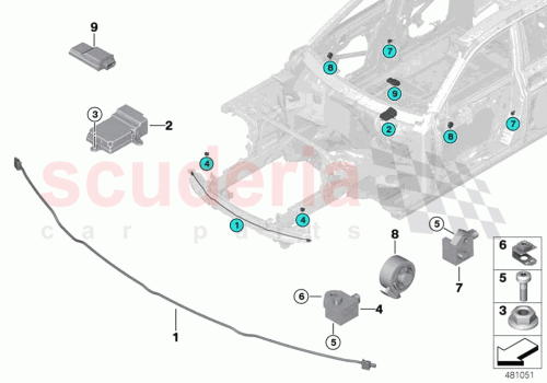 Part Diagram for Rolls Royce 65776834911