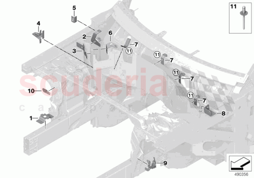 Part Diagram for Rolls Royce 41008494521