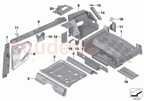 Part Diagram for Rolls Royce 41008494617