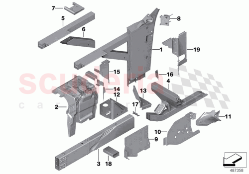 Part Diagram for Rolls Royce 41 00 8497189