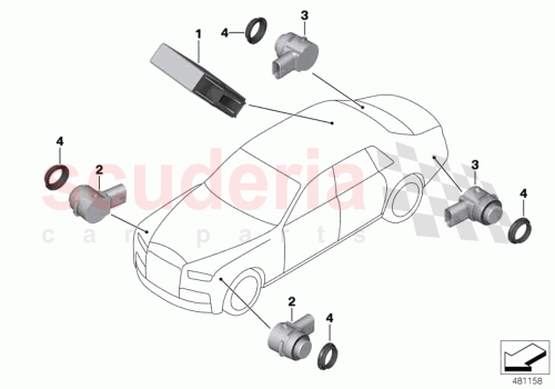 Part Diagram for Rolls Royce 66209418460
