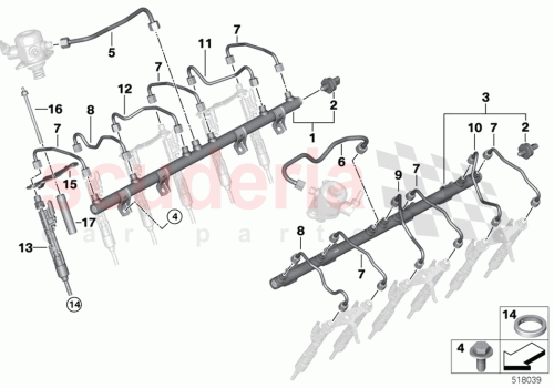 Part Diagram for Rolls Royce 13648623531